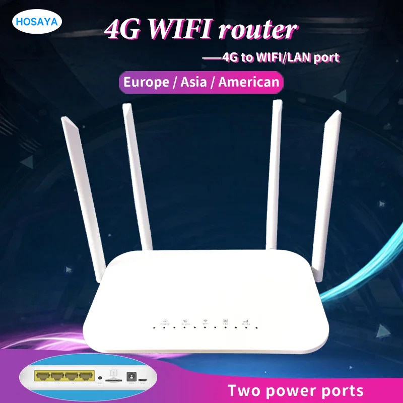 4G CPE 4G wifi router sim-kaart Hotspot CAT4 32 gebruikers RJ45 WAN LAN draadloze modem LTE router