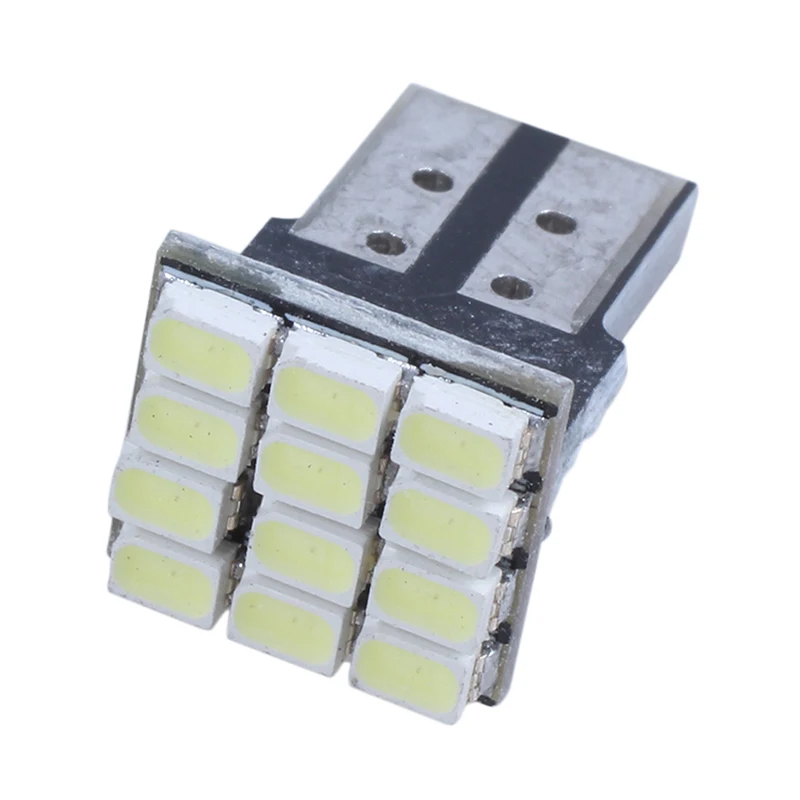 Lâmpada LED x4, T10, W5W, Branco, Canbus, 1206, 12-SMD, 12V