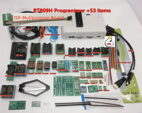 100% Original RT809H RT809HSE EMMC-Nand FLASH Programmer  with BGA48 BGA63 BGA64 BGA169 Adapter RT809H EMMC Nand Flash TSOP48
