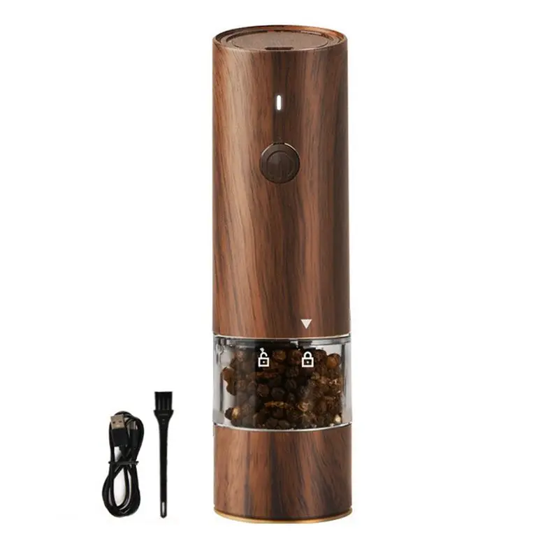 TFTP-2X Electric Salt And Pepper Grinder USB Charging Automatic Salt And Pepper Grinder, For Kitchens And Restaurants,A