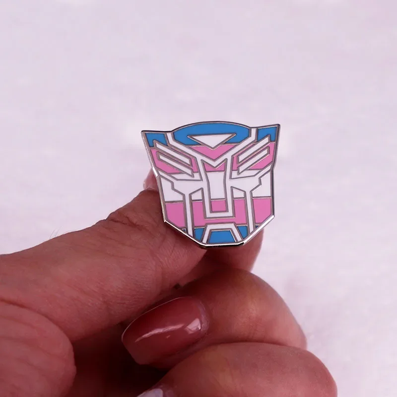 الإبداع أنيمي روبوت المينا بروش مثيرة للاهتمام شارة معدنية على ظهره ملحق الديكور دبوس إرسال المشجعين بوتيك ميدالية هدية