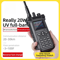 Professional Long Range Walkie Talkie Powerful Portable VHF UHF Radio Communicate Transceiver Wireless Device 20W KSUN UV119D