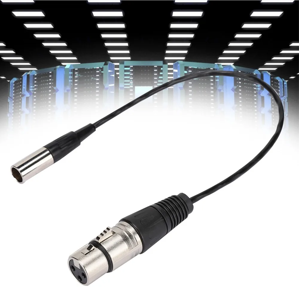 Plug and Play Aluminum Foil Shielded Mini XLR 3pin to XLR 3pin Female Copper Wire Male/ Female to Female Microphone Cable Camera