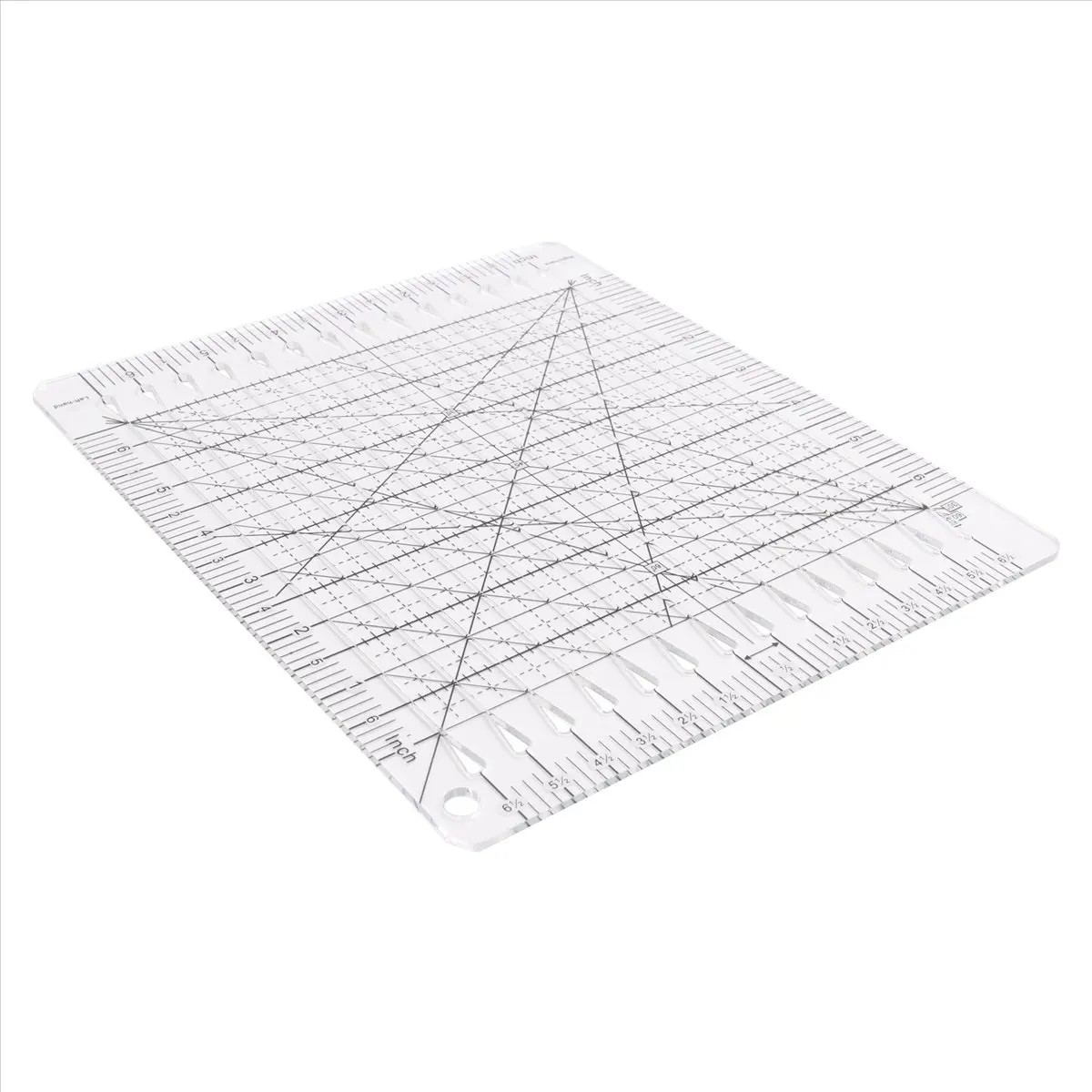 Exquisite- Sewing Ruler Fabric Cutting Ruler Quilting Supplies Tools Sewing Supplies Fabric Cutter Patchwork Template DIY 6 Inch