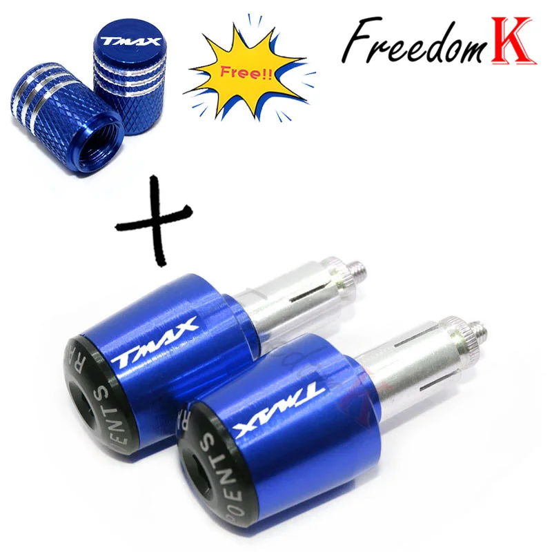 Motorcycle grip handle bar Ends CNC Aluminum Handle Bar Grips Cap Anti Vibration Plug Fit For T-Max 500 TMAX 500 560 TMax 530