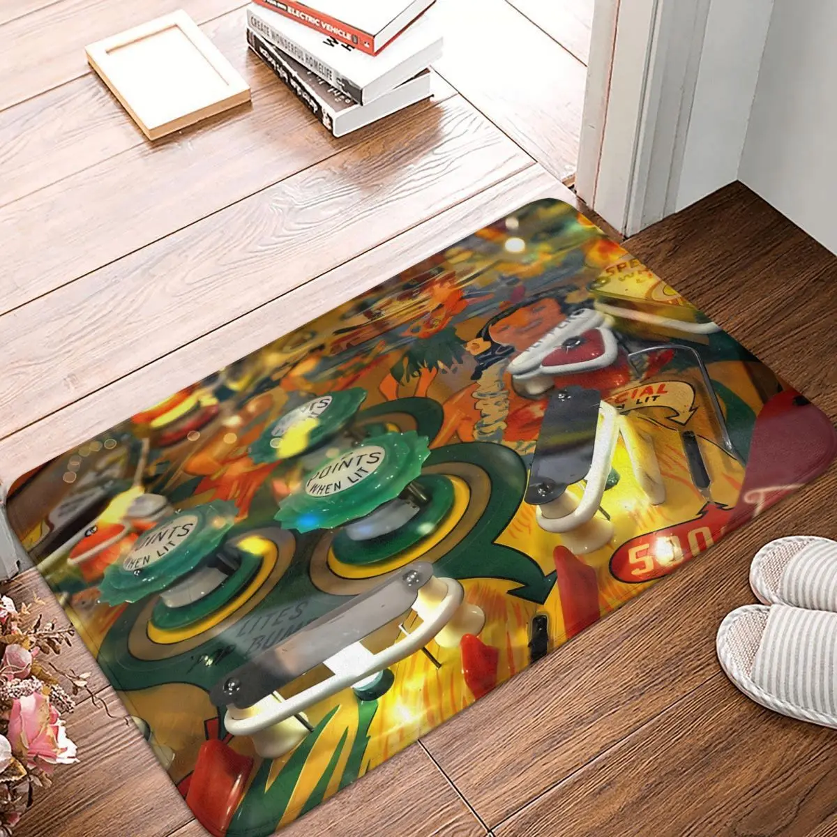 Pinball 2 Game Non-Slip Carpet Doormat Bedroom Kitchen Mat Entrance Door Decor Rug