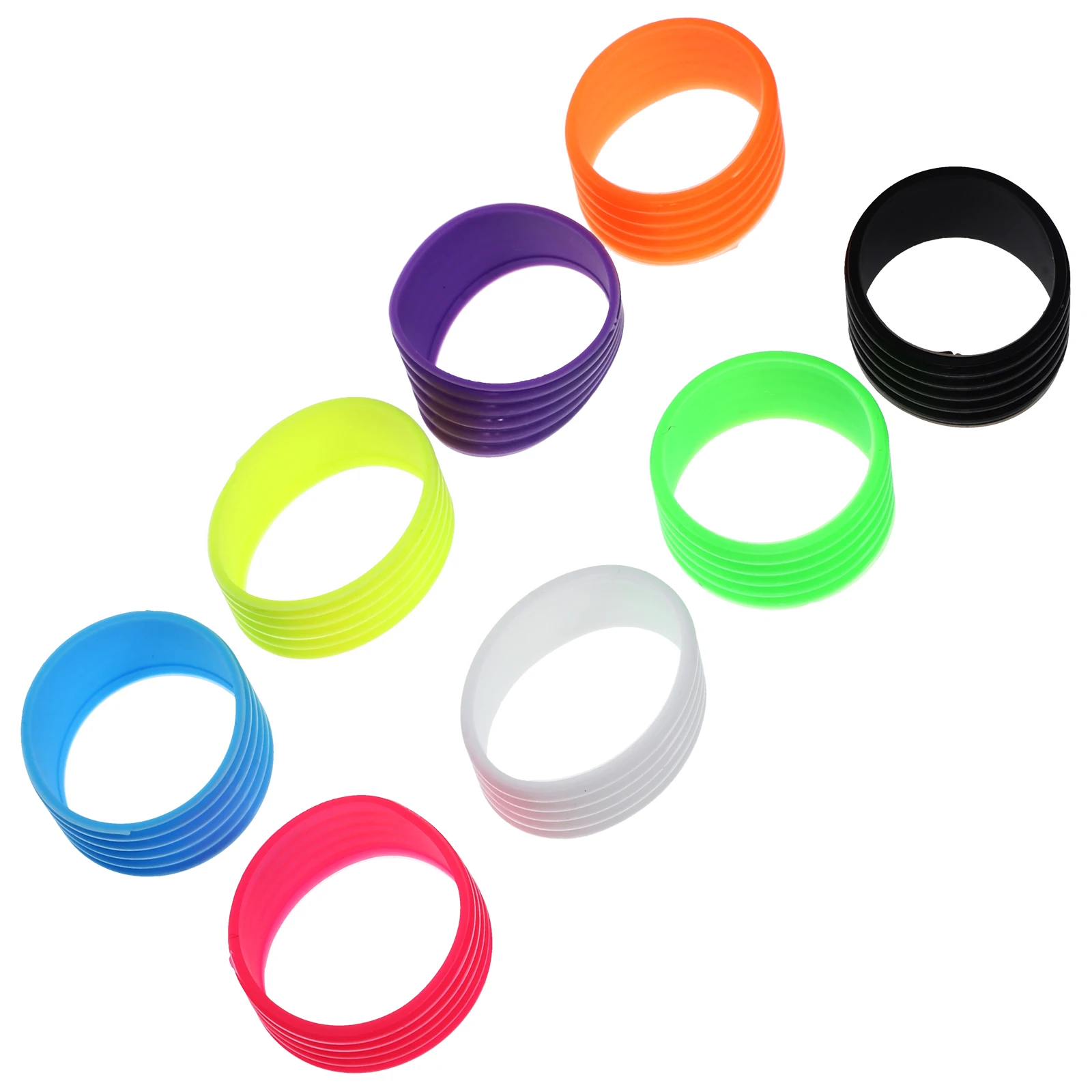 

16pcs Racket Anti Silicone Grip Reusable Overgrip Protector for Tennis Badminton Non skid Grips Professional Elastic