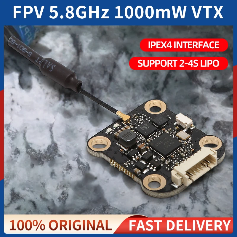 5.8GHz 48CH FPV VTX 1W 5.8G Image Video Transmitter 2-4S 100/200/400/1000mW For Long Range RC FPV Drone Multicopter Quadcopter