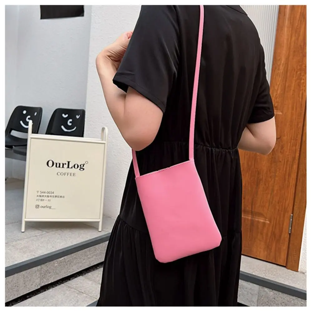 Summer New Leisure Simple Phone Bag for Women\'s Small Change Small Bag Fashion One Shoulder Crossbody Bag