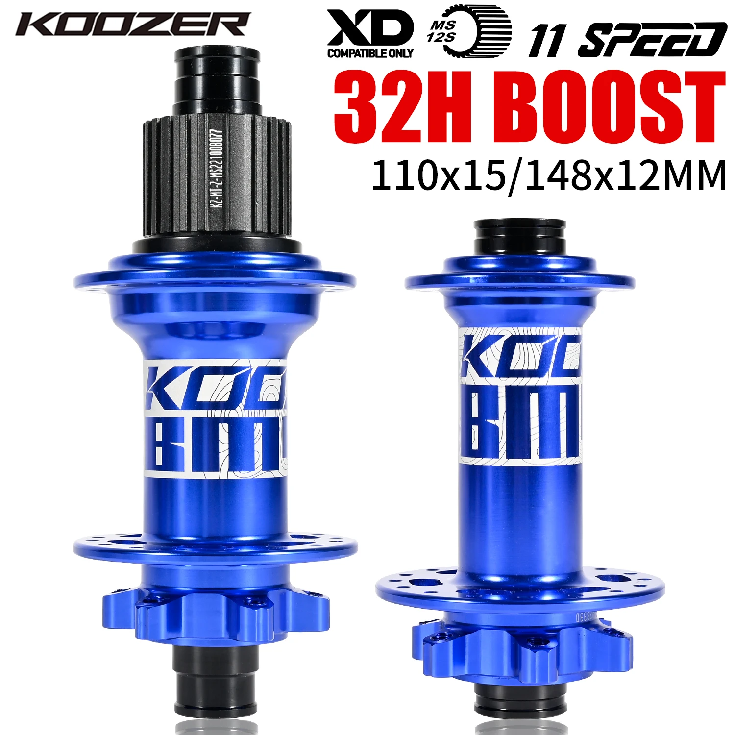 Koozer Boost Hub mbs محاور 6 Pawls 3 الأسنان 4 محامل 15x110 مللي متر 12x148 مللي متر ل MS 12S HG 8 9 10 11 12S Sram XD 12S دراجة محور BM440