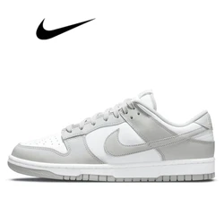 Nike-zapatillas de skateboard sb dunk para hombre y mujer, zapatos de color blanco y negro, calzado informal para deportes al aire libre