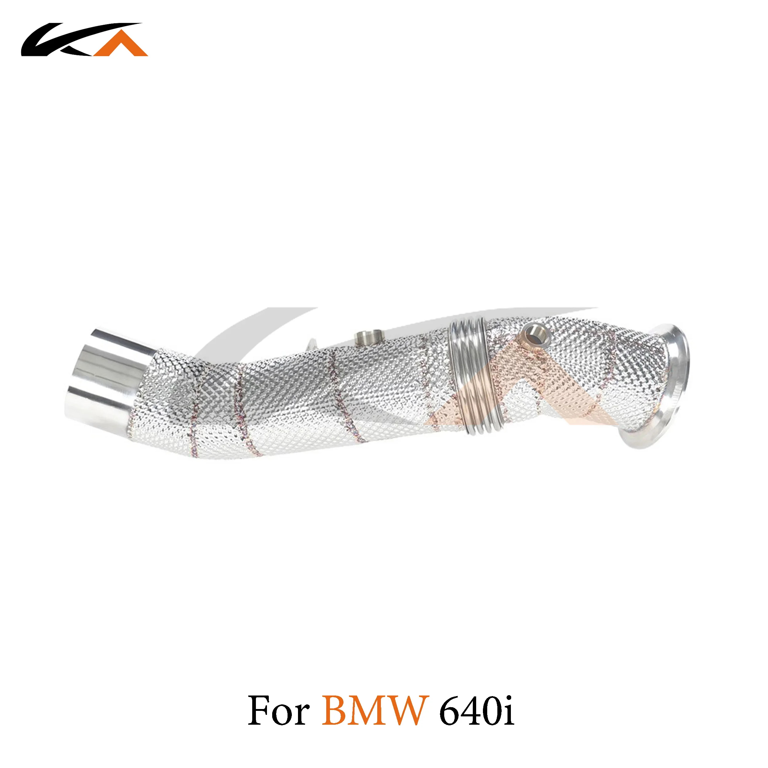 KA Tuning exhaust system header stainless downpipe for BMW 640i N55 3.0T axle pipe performance catalysis heat shield