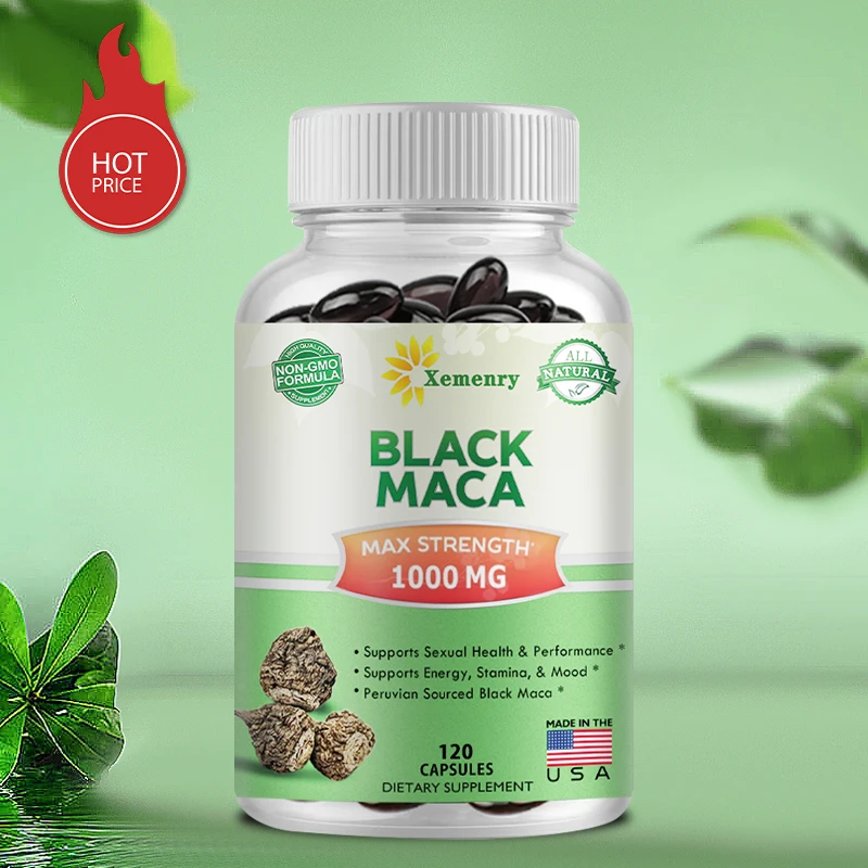 Black Maca Root - Male Power Supplements, Max Stamina Capsule for Man