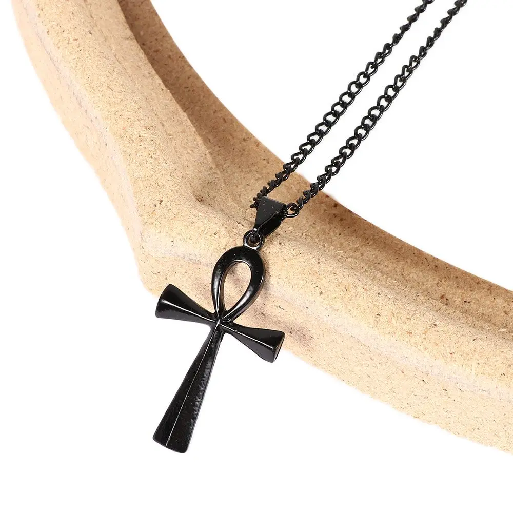 Fashion Classic Christs Crucifix Jewelry Stainless Steel Jesus Gold Black Silver Color Choker Cross Necklace Pendants Chain
