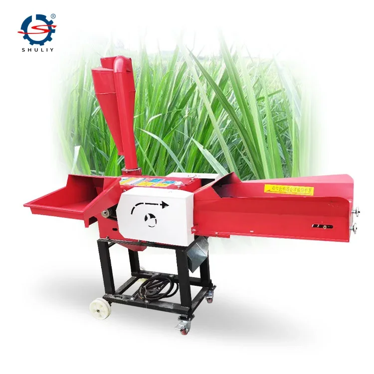 

Automatic feed silage straw hay crushing chaff cutter machine animal feed farm forage grass chopper crusher machine 4800kg/h