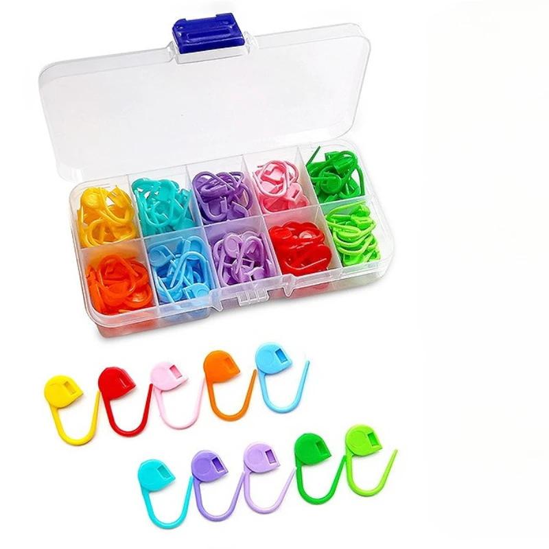 120Pcs Mixed Color Plastic Pins for Knitting Accessories
