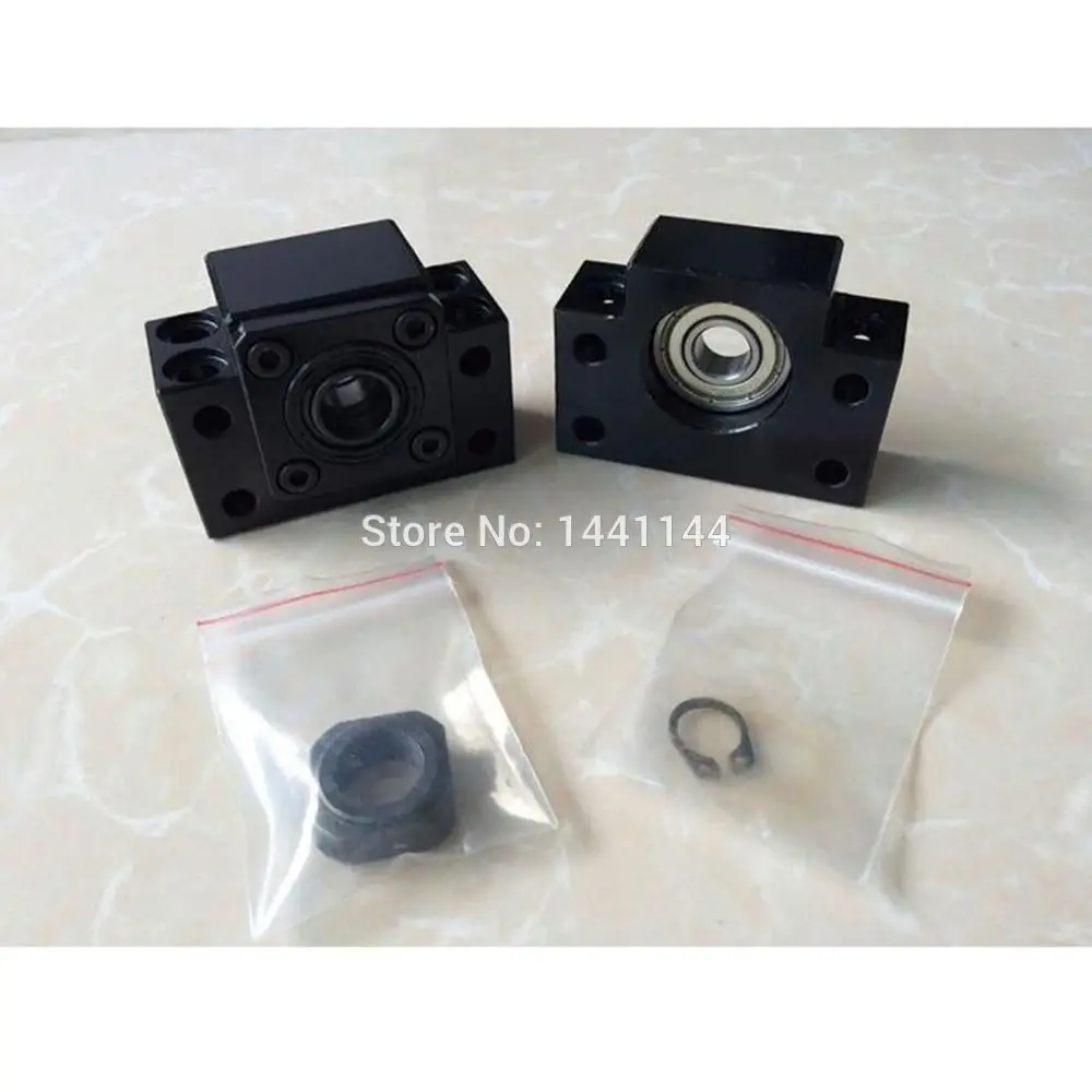 EU RU 6pcs Square Linear Guide Sets HGR20-400/700/1000mm 3pc Ballscrew SFU1605 - 400/700/1000mm BK/BF Coupling CNC Parts