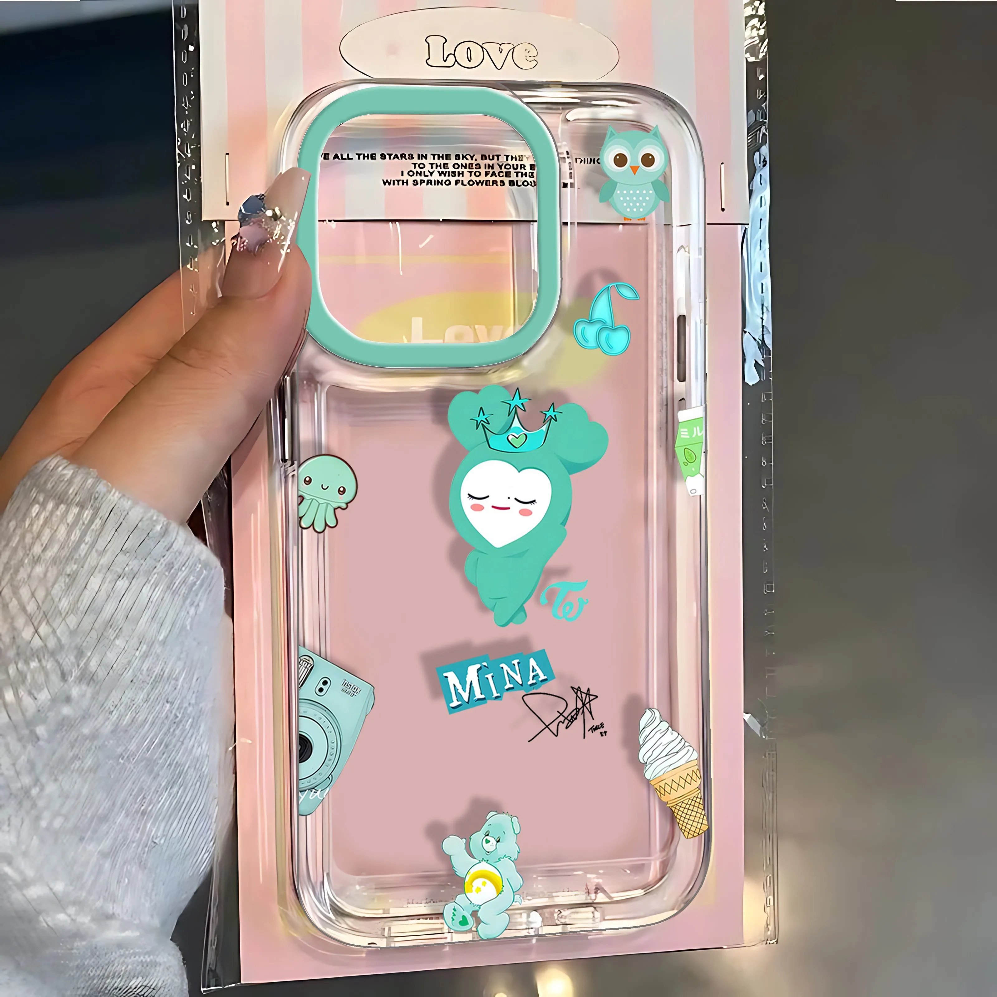 KPOP Girl TWICEs Clear Space Phone Case For Oppo F11 Find X5 Reno 6 7 7Z 8 10 11 12 Realme 9 C30 C53 C63 Pro Plus 5G Clear Cover