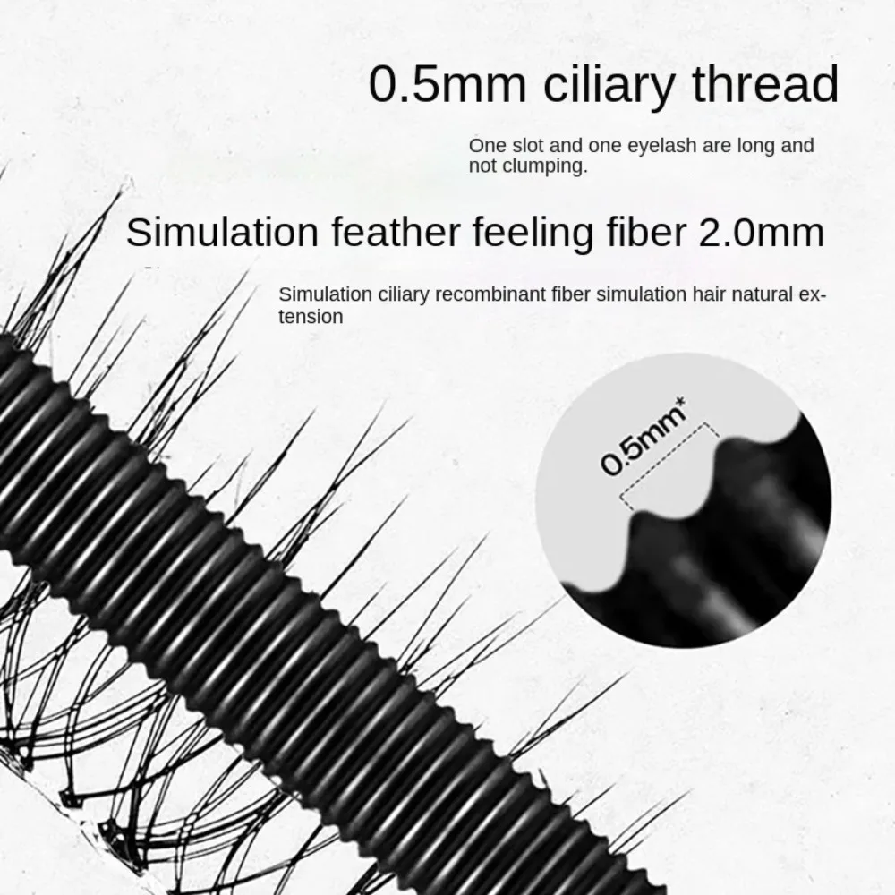 Rímel colorido para cílios de ferro e metal, pequeno tubo prateado, à prova d'água, secagem rápida, efeito estendido, comprimento de volume