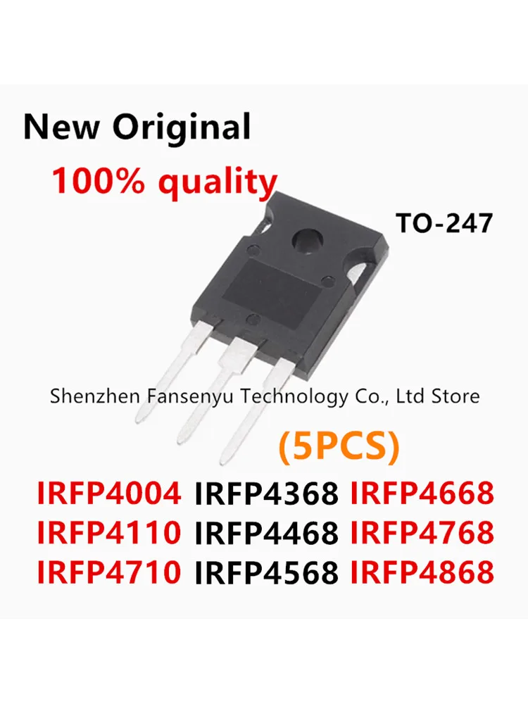 (5piece)100% New IRFP4004 IRFP4110 IRFP4710 IRFP4368 IRFP4468 IRFP4568 IRFP4668 IRFP4768 IRFP4868 TO-247 Chipset