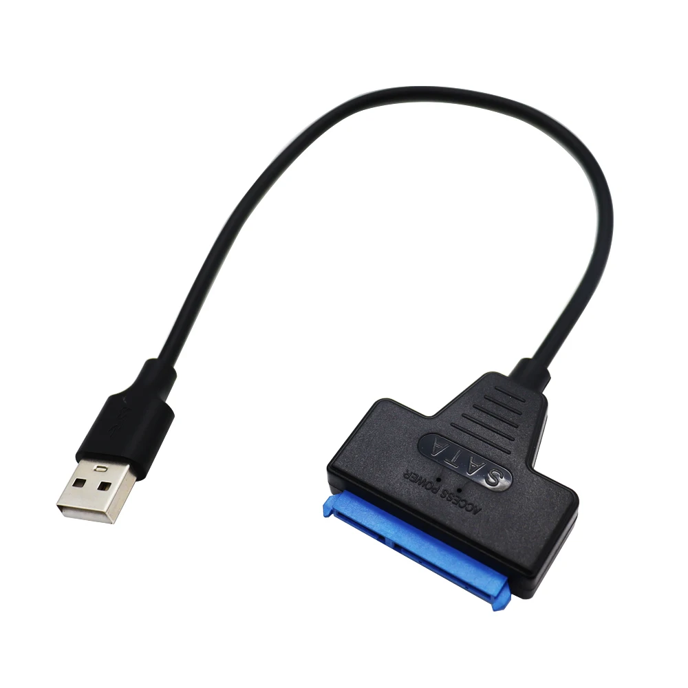 Cable USB 3,0 2,0 SATA 3, adaptador de hasta 6 Gbps, compatible con disco duro externo HDD SSD de 3,0 pulgadas, 22 Pines, Sata III