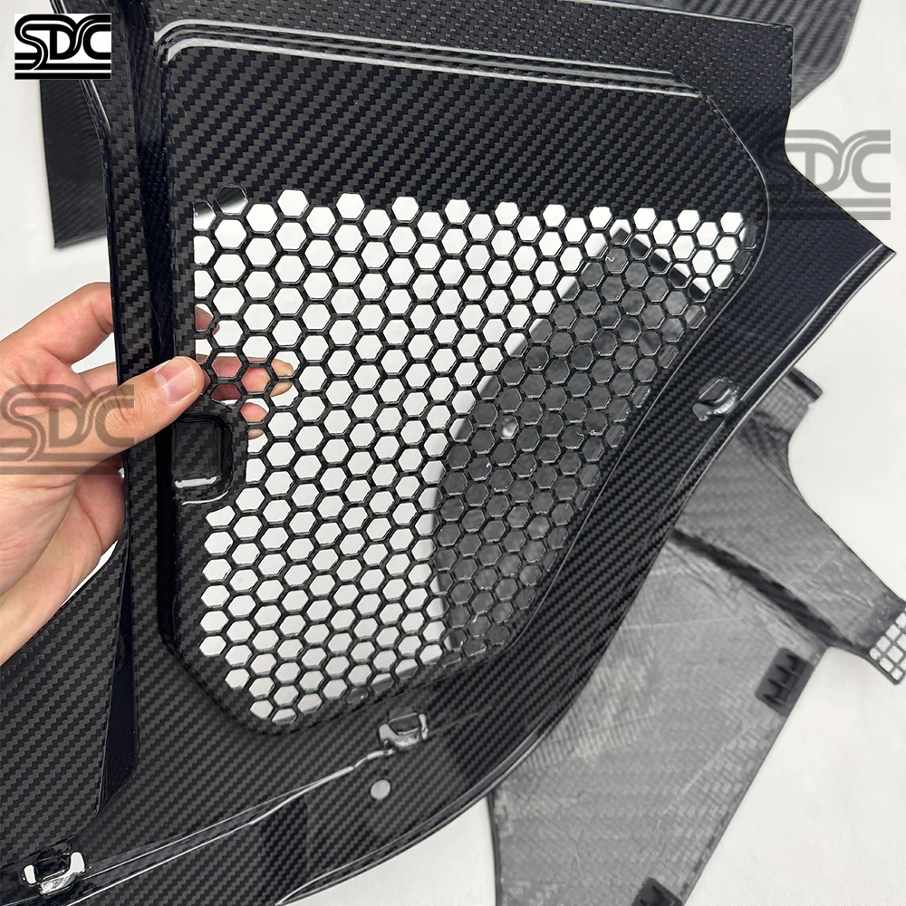 Replacement For BMW M5 G90 G99 F90 M5 Competition Real Dry Carbon Fiber Hood Engine Compartment Engine Bay Upper Trim Cover