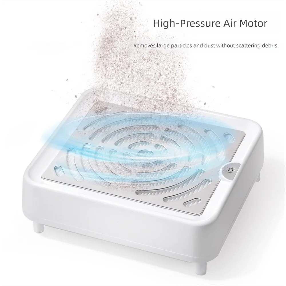 Profesional con filtro extraíble, recolector de polvo para uñas, salón de uñas, aspiradora de alta velocidad, absorbente de polvo para manicura de poco ruido
