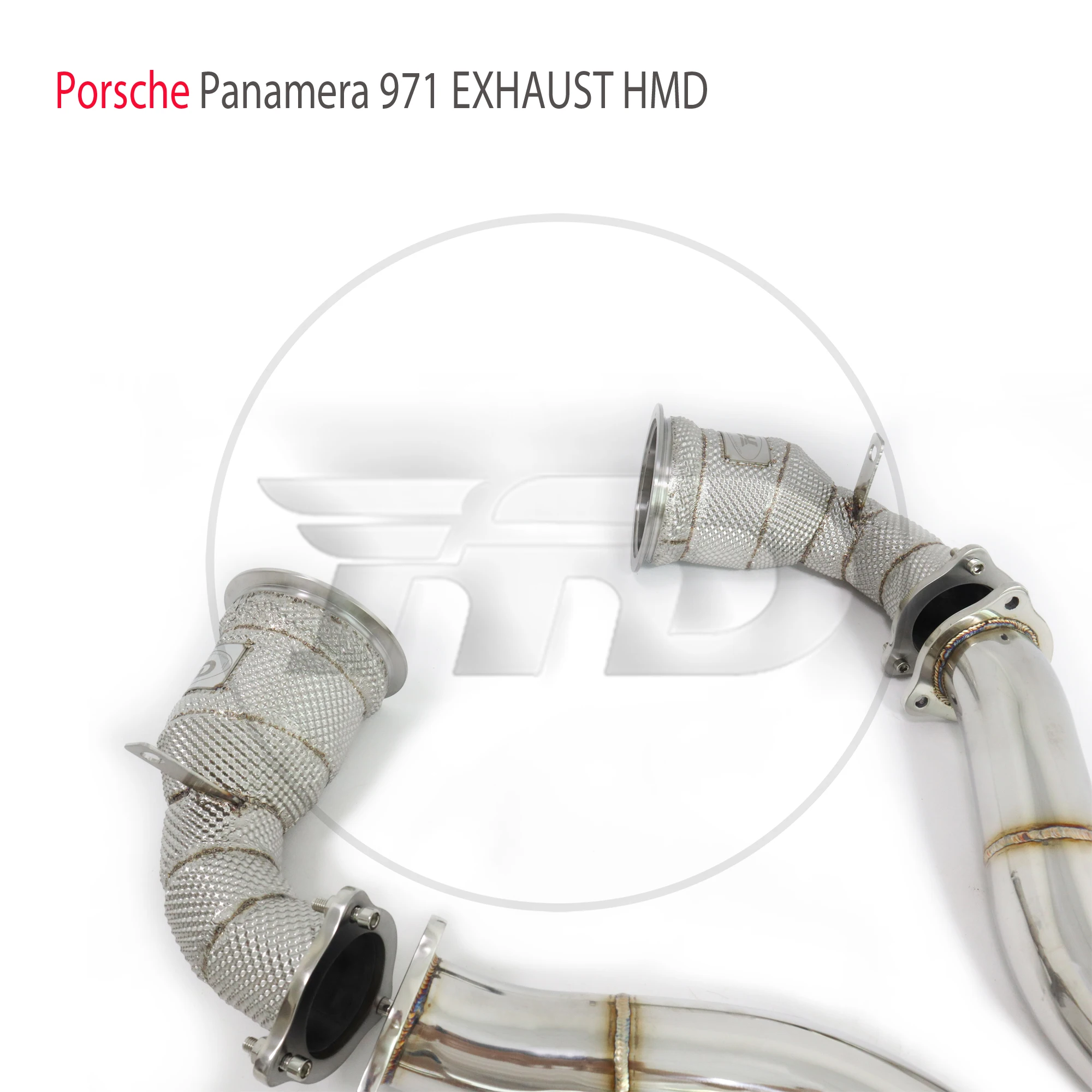 

High Quality Downpipe For Porsche Panamera 971 2.9T National Five Stainless Steel Exhaust System Racing Pipe Resonant Tube HMD