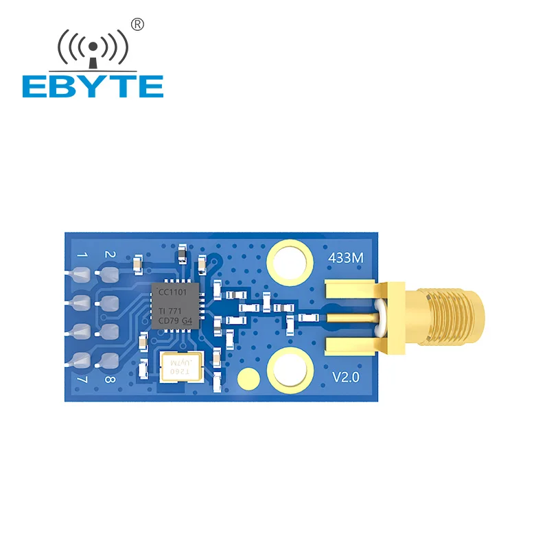 CC1101 Wireless Transceiver Module EBYTE E07-M1101D-SMA Low Power 433MHz Development Board Small Size SPI Communication Module