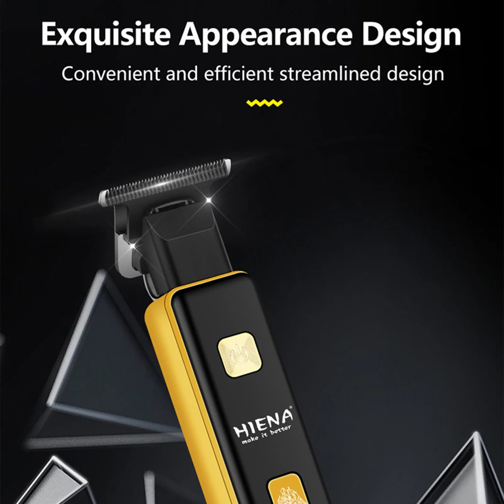 HIENA Беспроводной триммер для волос, электрический светодиодный дисплей, машинка для стрижки волос, зарядка через USB, профессиональный парикмахерский салон, набор триммеров для парикмахерских