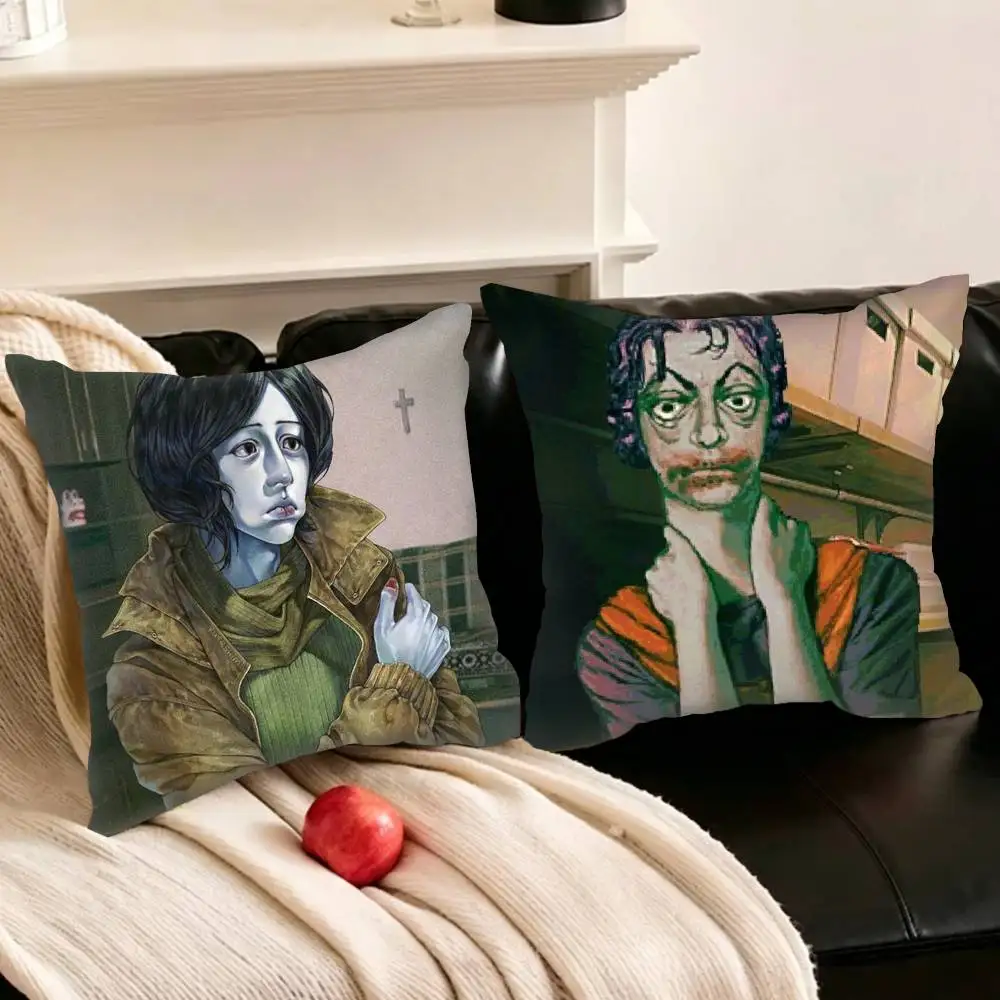 No Im Not a H-Human  Pillowcase for Sofa Room Office Decor Printing Protector Cushion Cover Valentine gift Custom
