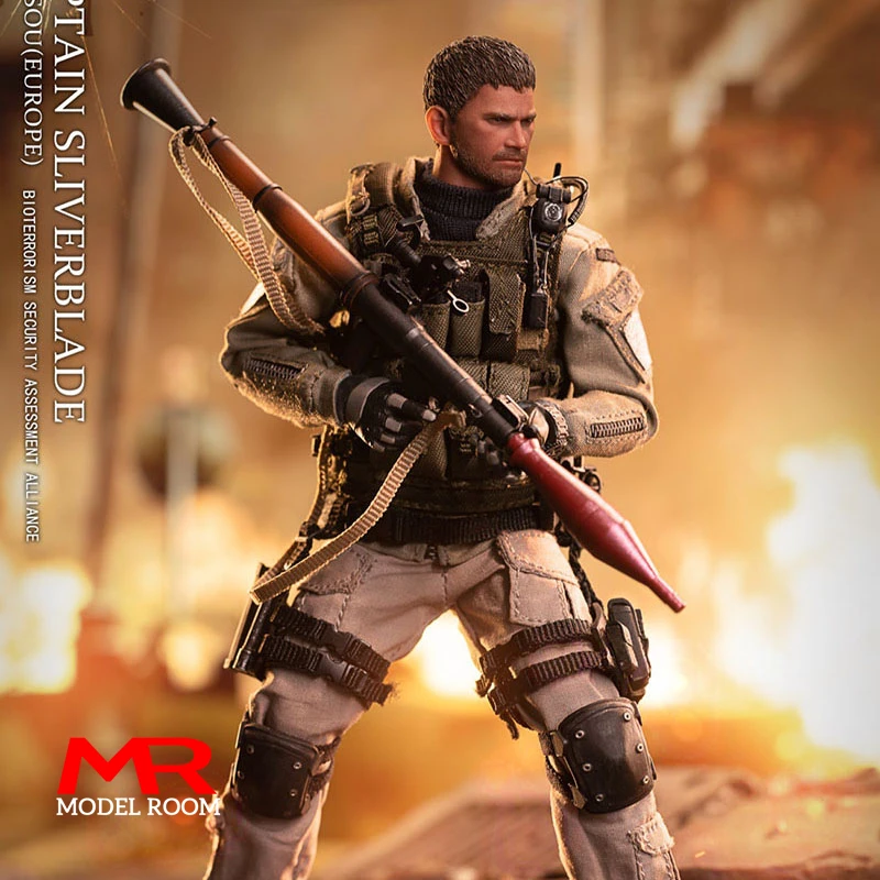 Patriot studio 1/12 Captain Silverblade Chris Action Figure Model Deluxe Ver. 6 inch Male Soldier Figurine Model Full Set Toy