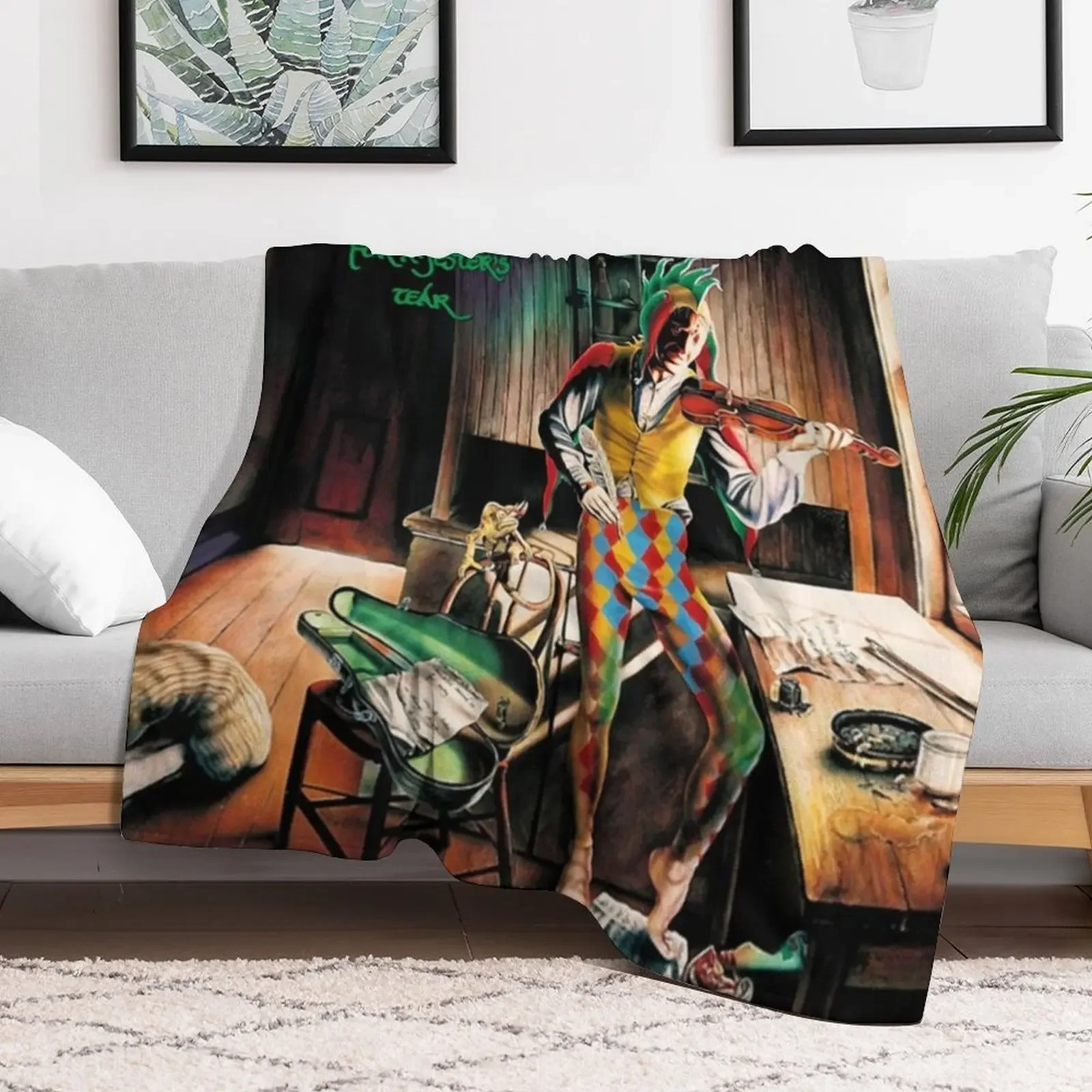 Marillion: Script For A Jester's Tears Throw Blanket Plush Fuzzy Cozy Blanket for Couch Sofa