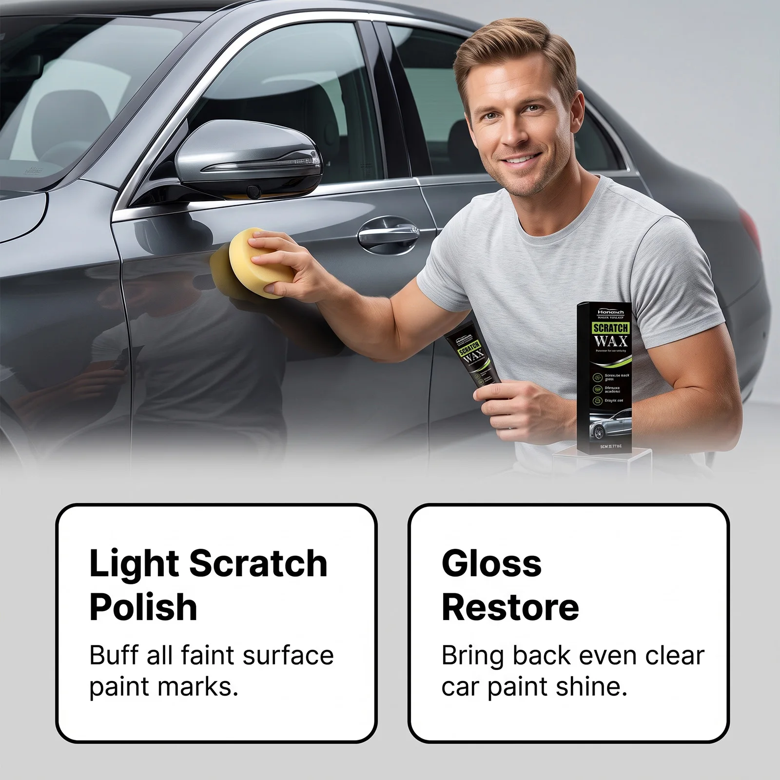 Car Scratch Repair Wax Blemish Swirl Mark Elimination Vehicle Paint Renovation Auto Paint Surface Scuff Removal Polishing Paste