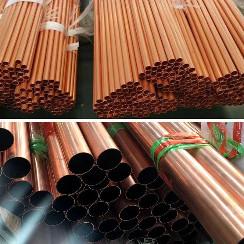 3pcs-5pcs copper pipe outer diameter 6mm 6.5mm 7mm 7.5mm length 300 500mm Hollow straight round Thin cooper tube piping