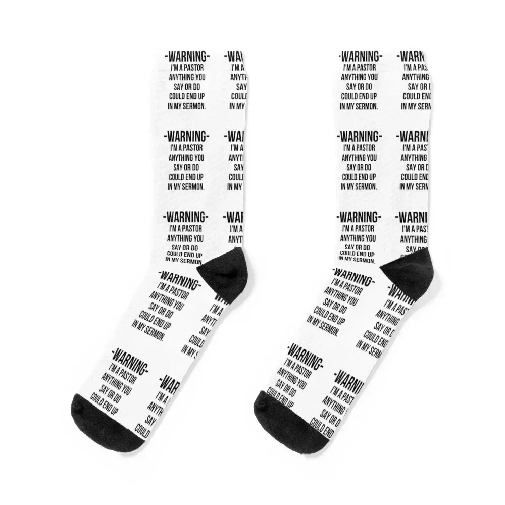 

Funny Pastor gifts Socks golf funny sock winter Designer Man Socks Women's
