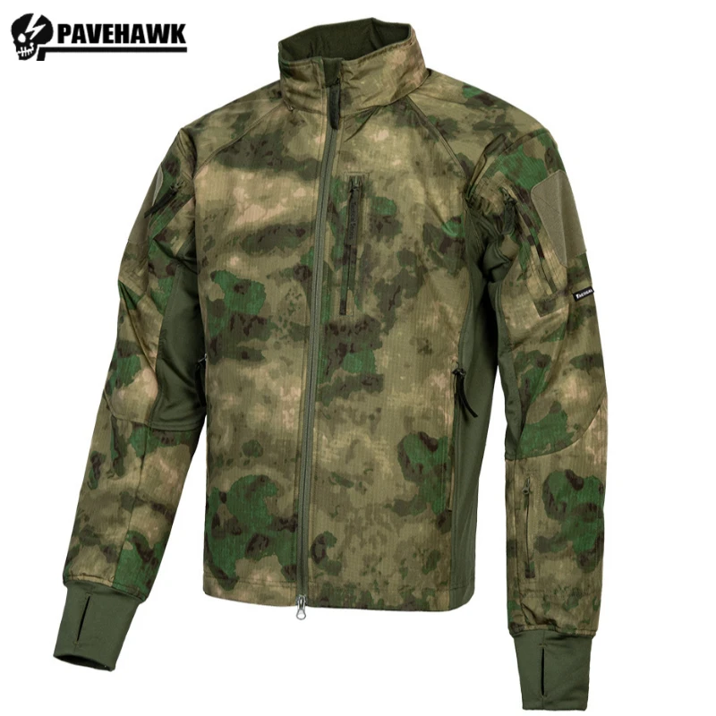 Inverno camo algodão jaquetas dos homens multi bolso impermeável casacos de combate ao ar livre retalhos quente com capuz blusão destacável chapéu