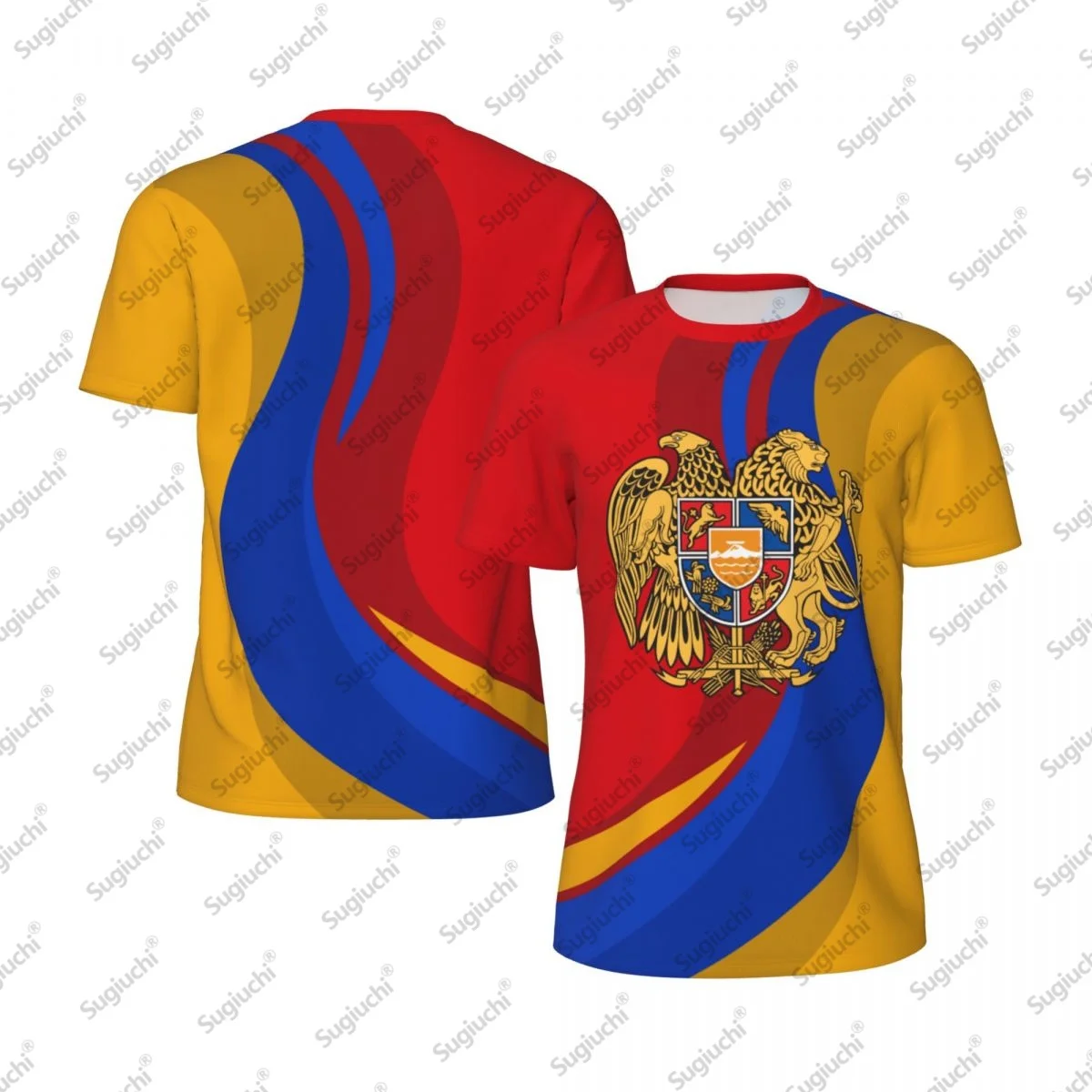 2026 Armenia Flag T-shirts Men Women Mesh Clothing Sports Breathable For Running Bike Tennis Fitness
