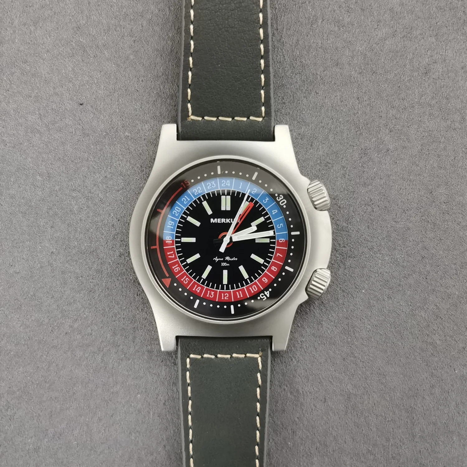 ساعة بيير بولين أوتوماتيكية للرجال 38 ملم ساعة يد ميكانيكية طيارية مرآة الياقوت