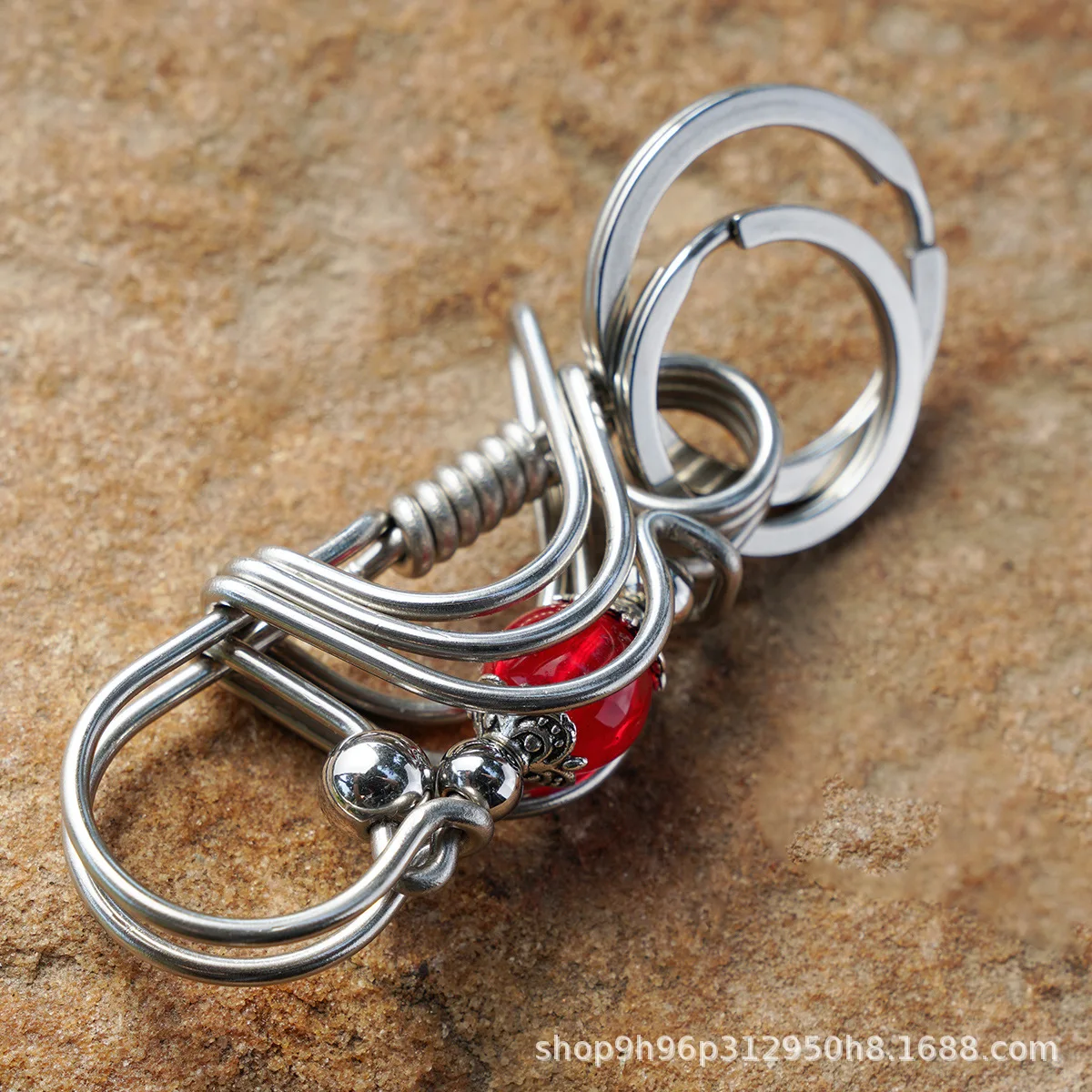 

Handmade Stainless Steel Keychain Pendant Men's Keychain Car Accessory DIY Bird Keychain Gifts