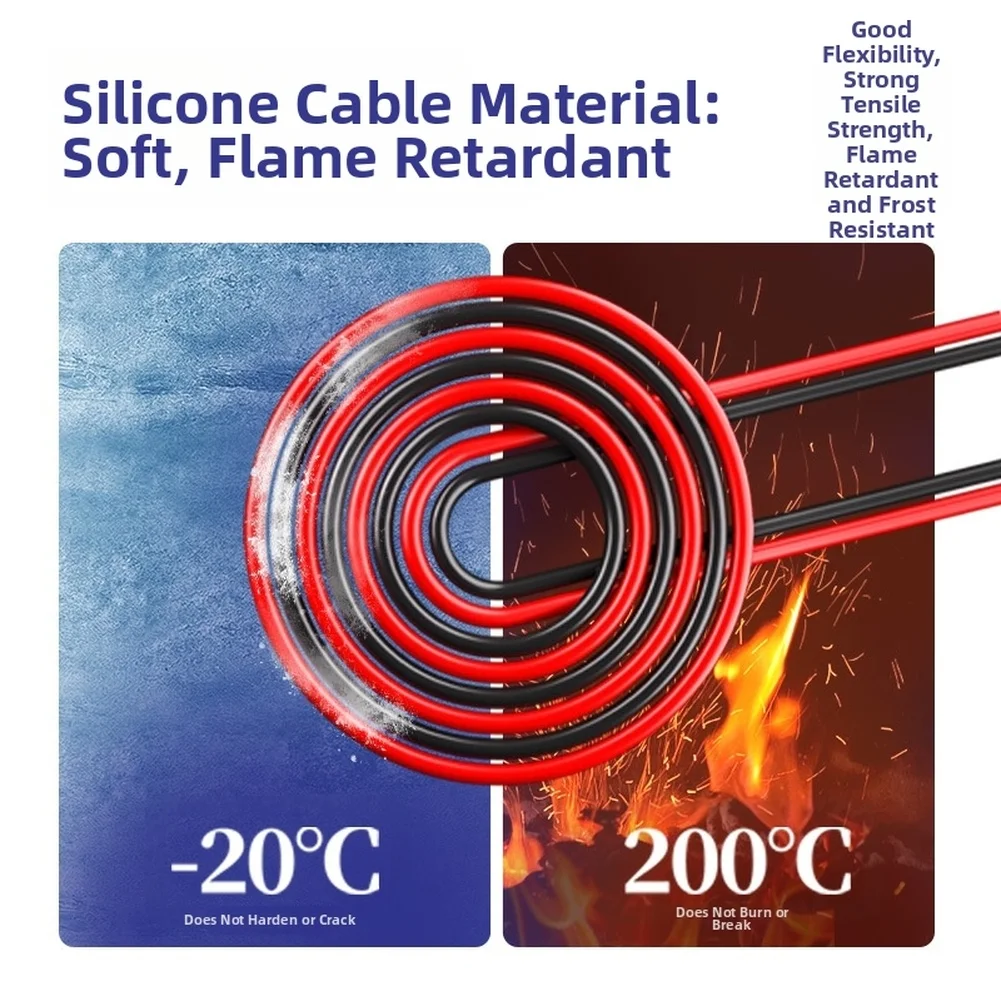 RP15 Multimeter Probes Stainless Steel Body with Flexible 3.5mm OD Silicone Wire 151 Strand for Signal Integrity