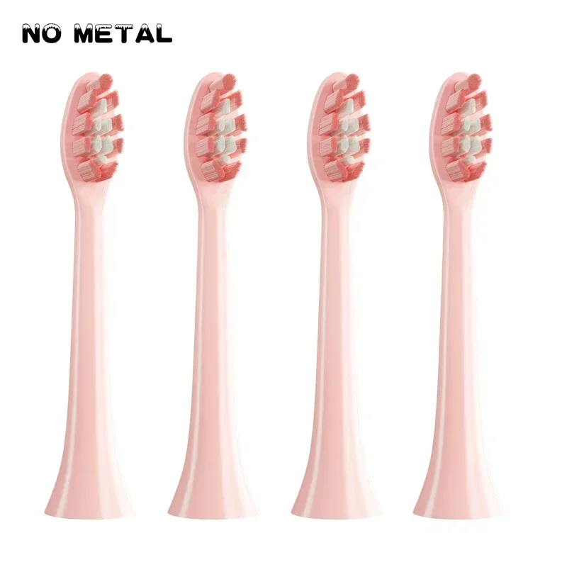 Replace Brush Heads No Metal Vacuum For Philips HX6064 HX6930 HX6730 Pink Healthy Clean Soft DuPont Brush Head Nozzles Bristle