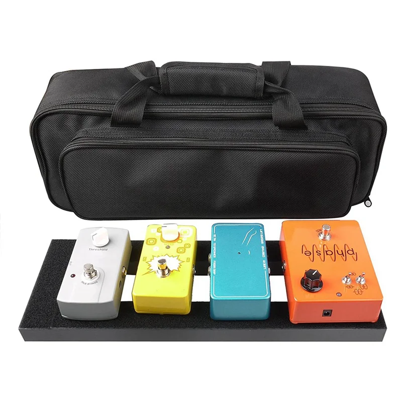 

ABHS-2X Guitar Pedalboard Guitar Effect Pedal Board Aluminum Alloy Pedalboard With Carrying Bag Effect Pedal Plate,Small Size