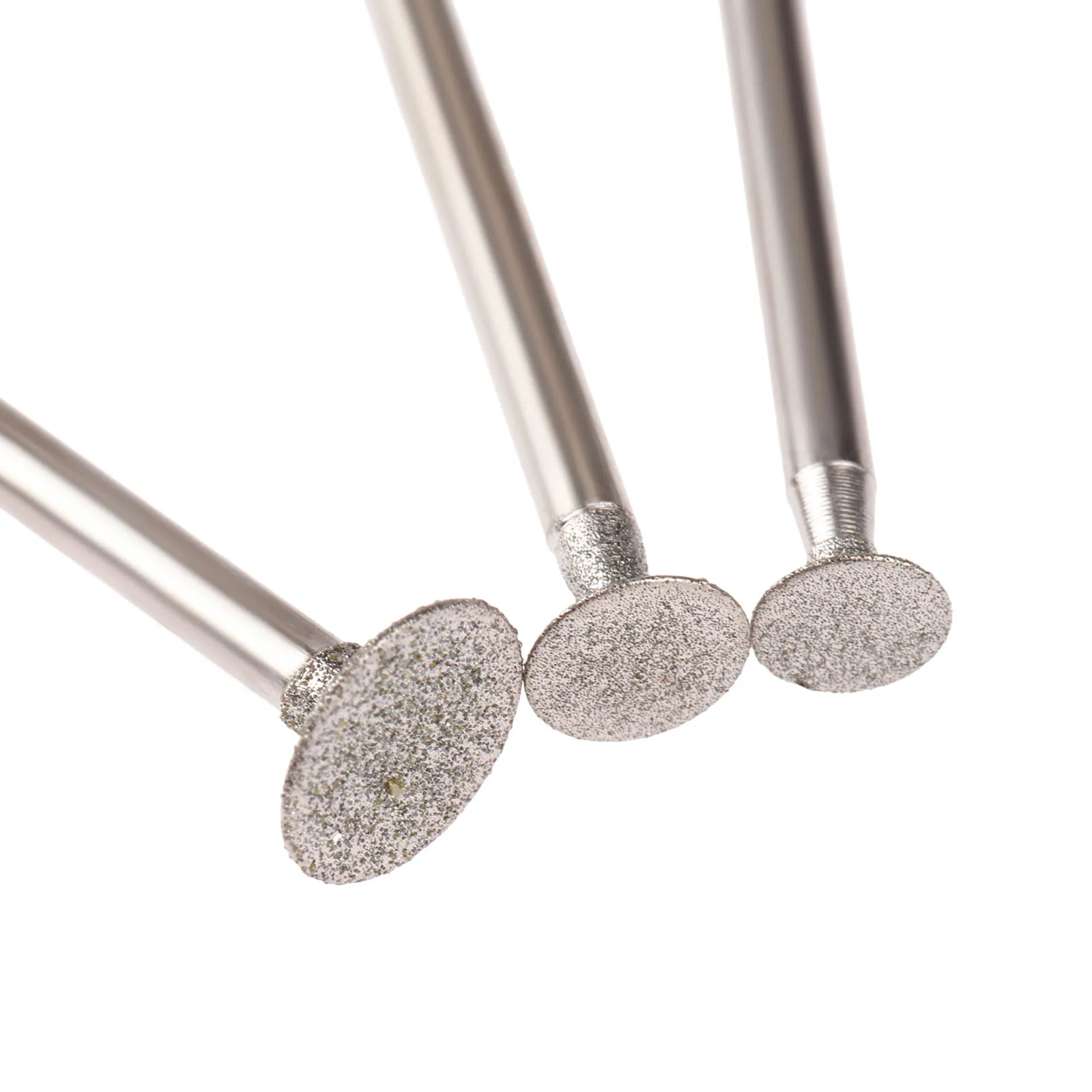 10Pcs 2.35mm Shank Diamond MOUNTED Pointหัวหินหยกแกะสลักขัดเครื่องมือแกะสลักDremelอุปกรณ์เสริม