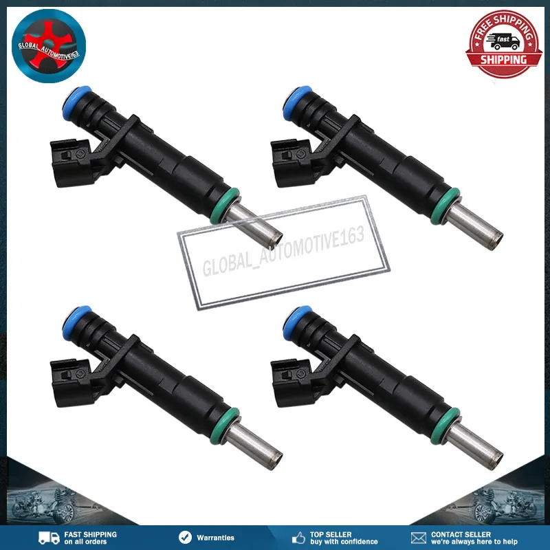 For 2020-2021 Ford Escape 1.5L l3 Turbo 2021 Ford Bronco Sport 1.5L l3 Turbo HX7G-9F593-CA 4Pcs Low Pressure Fuel Injectors