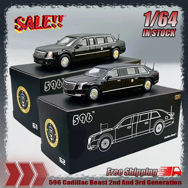 New In Stock 596 1:64 Cadillac Us President Car Beast 2nd And 3rd