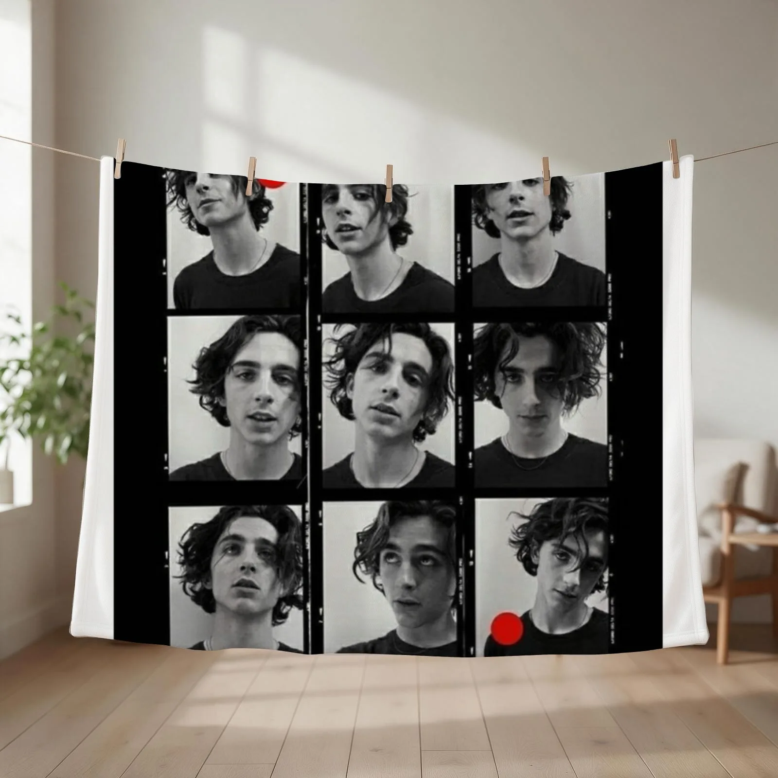 Timoth??e Chalamet Throw Blanket couch cozy soft plush fuzzy picnic outdoor blanket