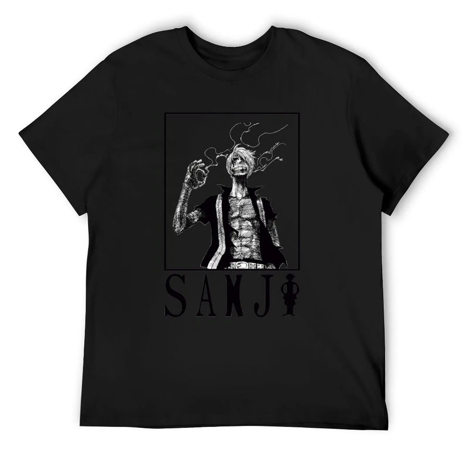 Футболка Vinsmoke Sanji, футболка большого размера, футболки с рисунком рэпера, футбольная футболка, летняя одежда, мужские белые футболки