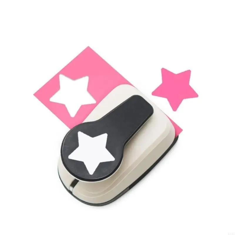 Пятиконечный Star Hole Single Hole Puncher Pupper Puper Pupper for Diy Card Makebook Art Crafts Photo Photo