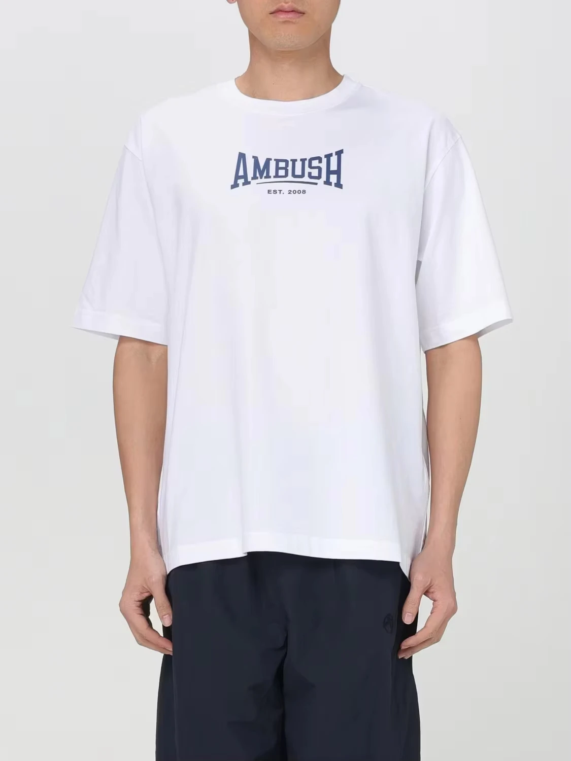

Summer Luxury Brand Ambush Clothing Brand Peripheral Pattern Printing Pure Cotton Mens and Womens T Shirts Short Sleeves
